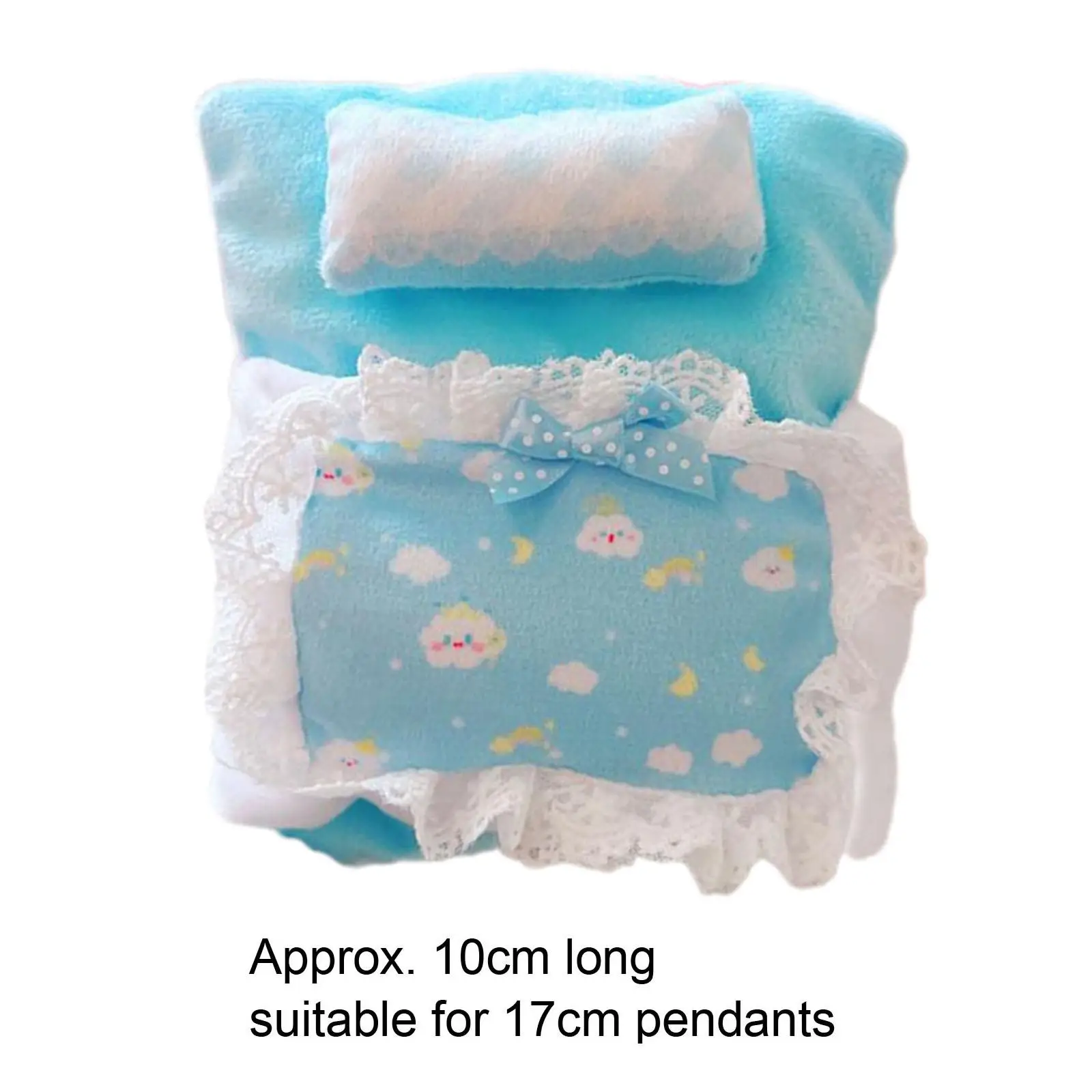 Ropa de cama para muñecas con almohada y mantita - imagen 5