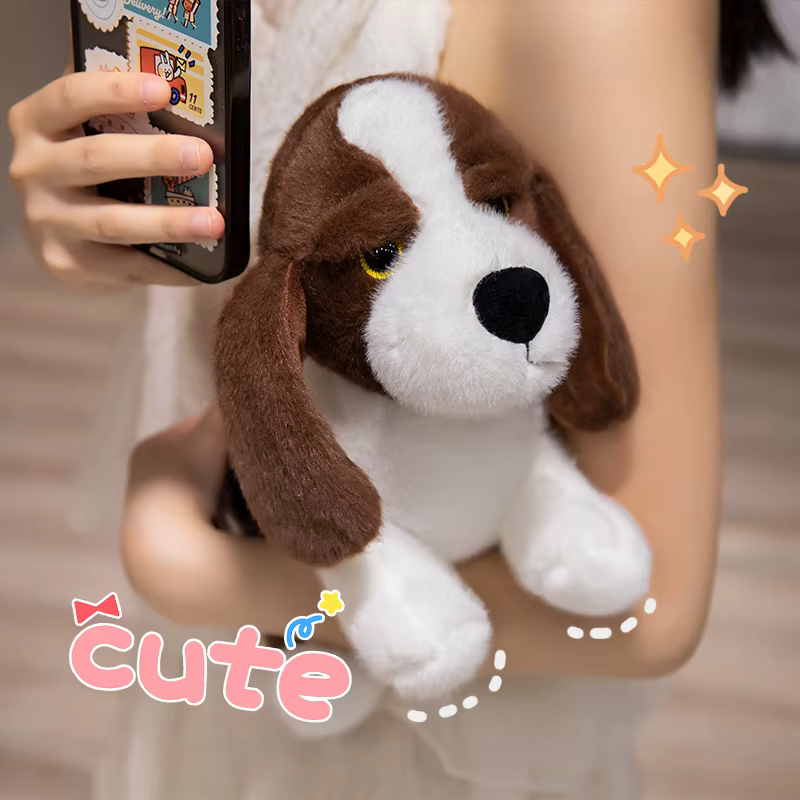 Peluche zorro fennec y basset hound suave – Juguete infantil 25-28 cm - imagen 5