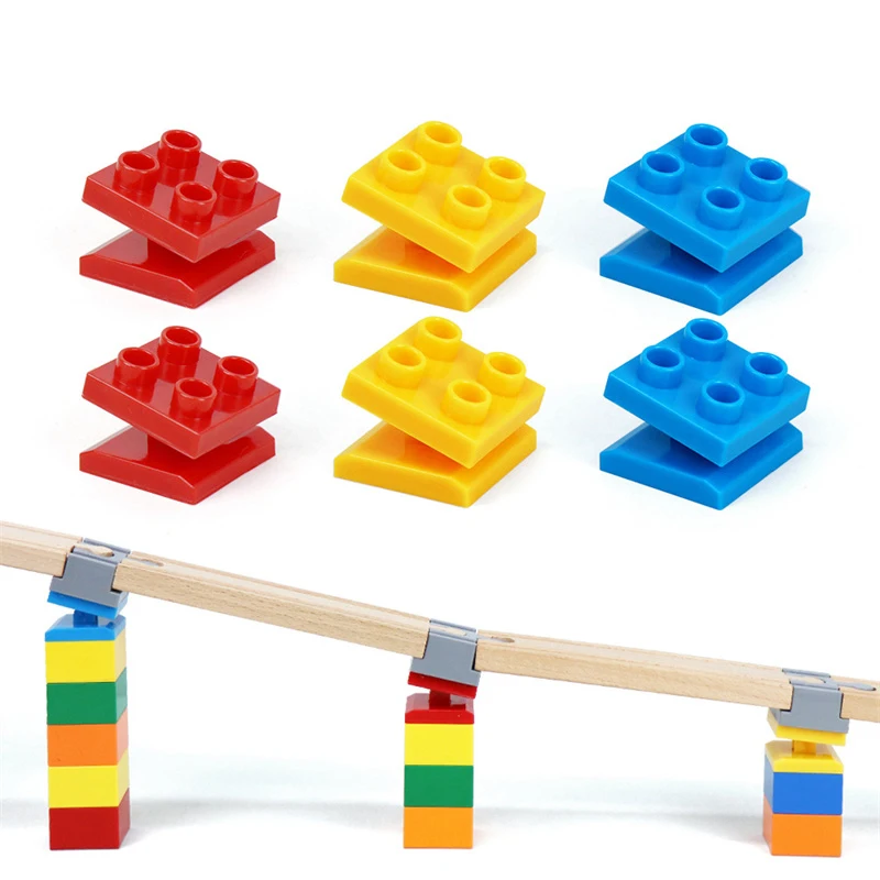 Vías de tren madera con adaptador y conectores para ferrocarril - imagen 4