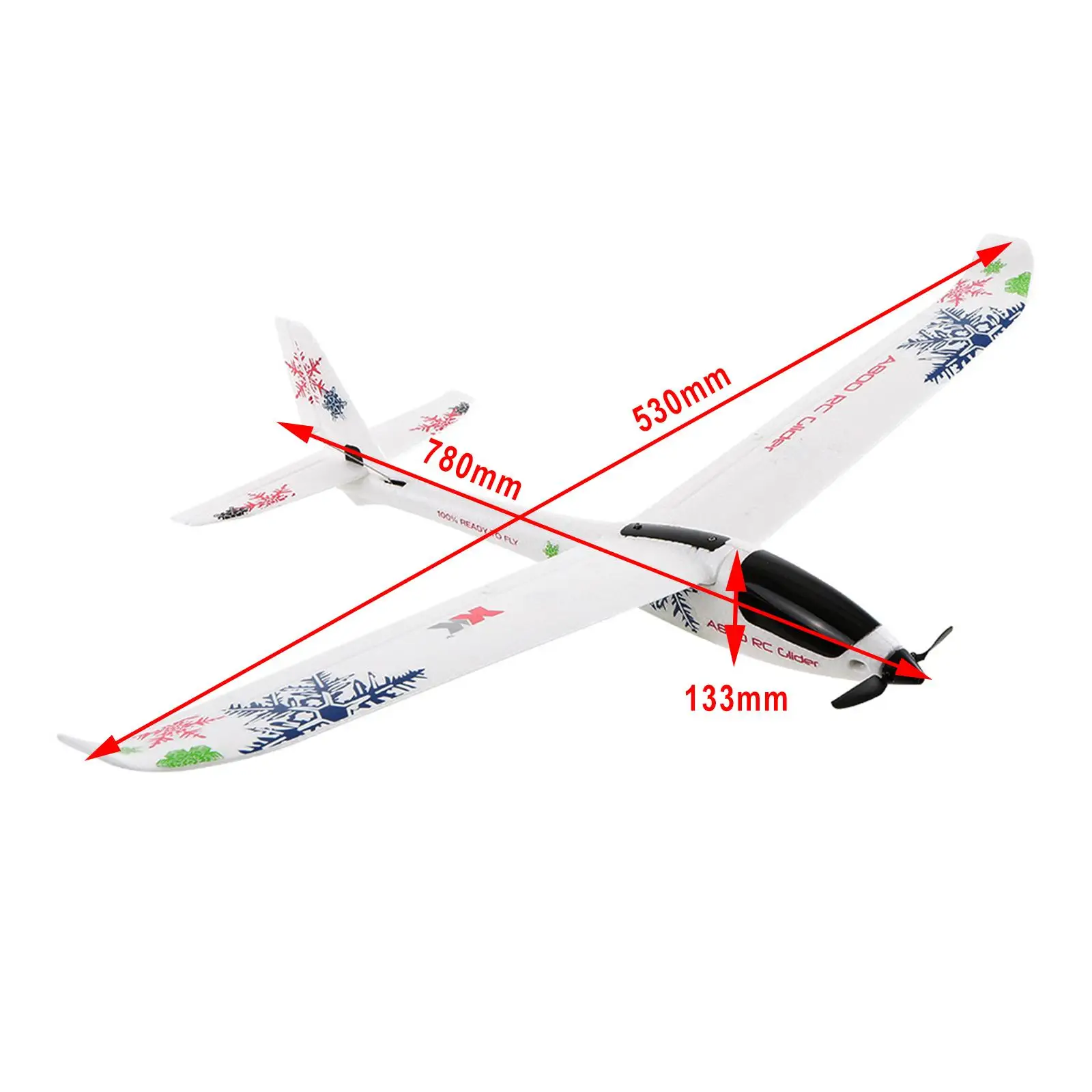 Avión radiocontrol de ala fija planeador para niños, ideal viajes - imagen 2