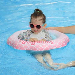Swimbobo Anillo flotador bebé PVC rosa y azul para piscina