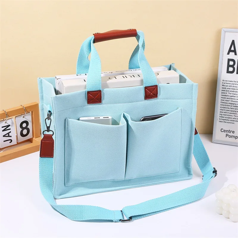 Bolsa de pañales de lona grande para maternidad, cruzada - imagen 2