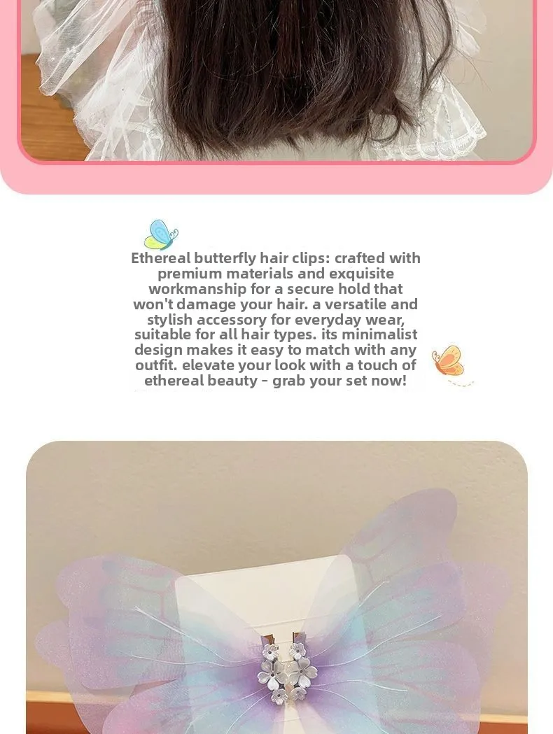 Detalle del diseño tipo mariposa para peinados infantiles