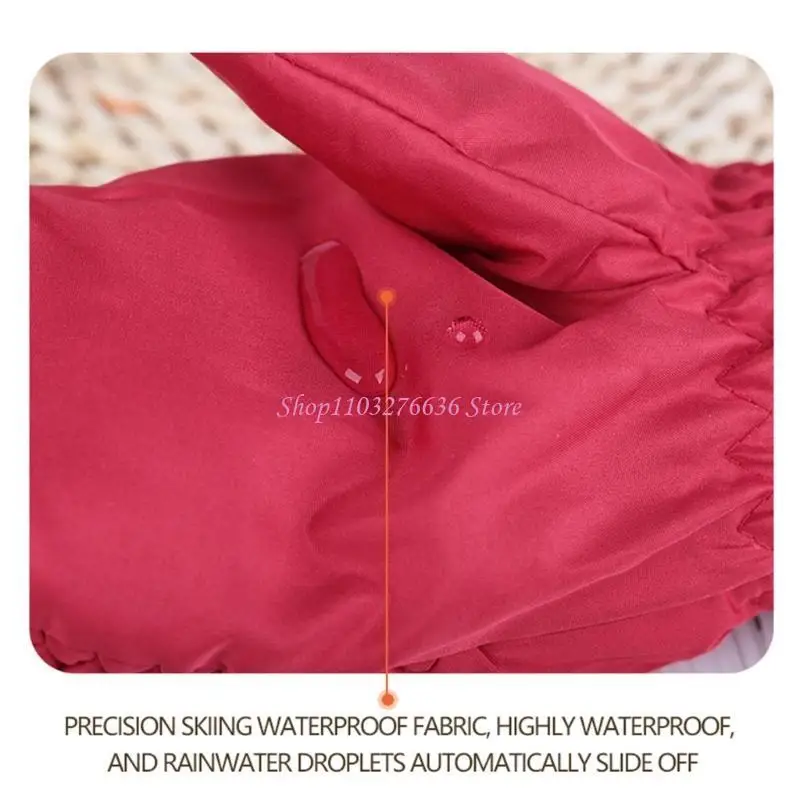 R6FD guantes de esquí infantiles para invierno, niños térmicos - imagen 4