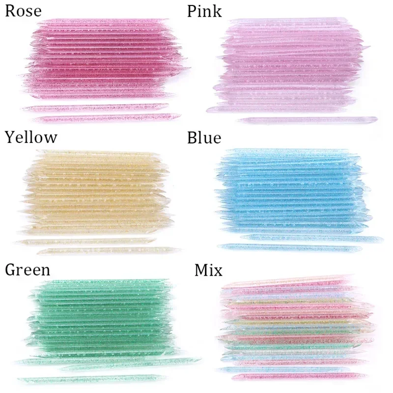 Palitos de cutículas reutilizables de cristal para manicura - imagen 4