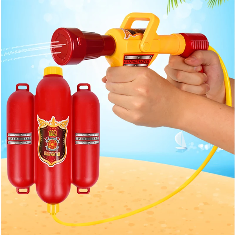 Mochila de agua con pistola desmontable estilo bombero para piscina - imagen 2