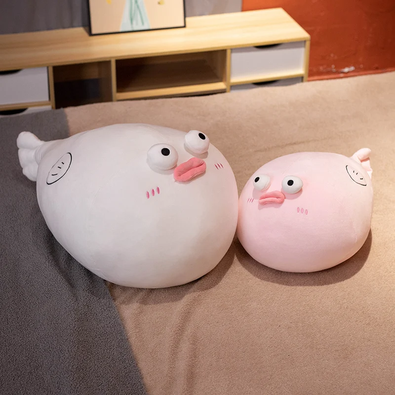Cojín de peluche pez relleno para dormir, estilo tierno - imagen 4