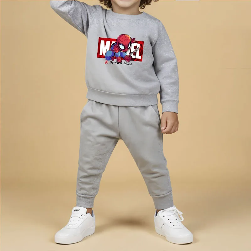 Conjunto de sudadera infantil con pantalón estampado de dibujos - imagen 2