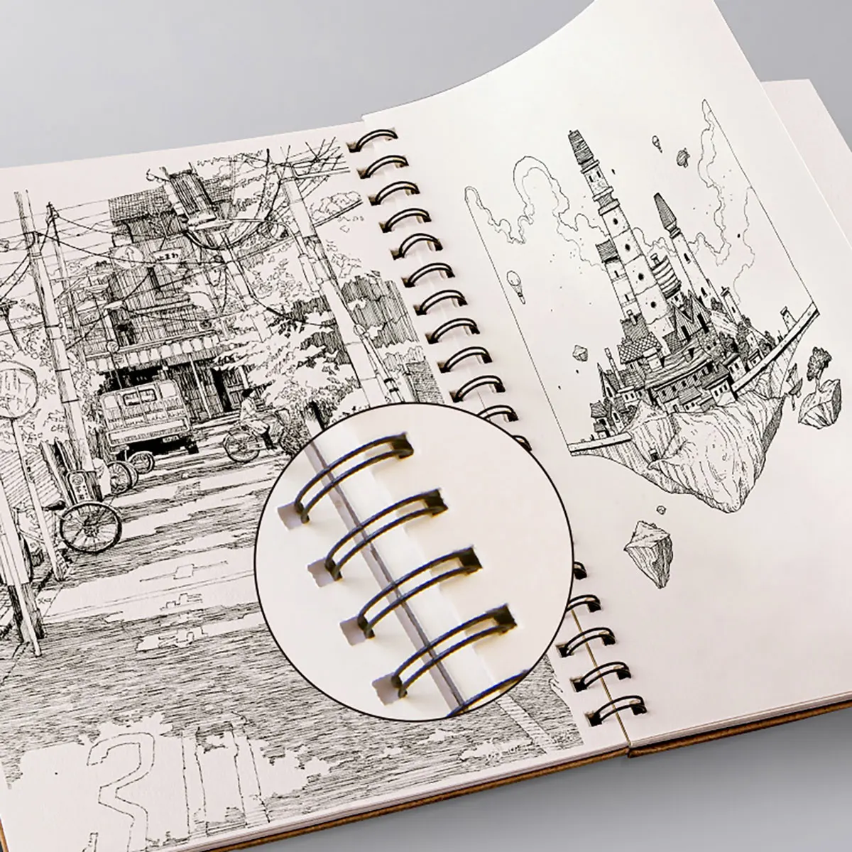 Cuaderno de dibujo en espiral para niños – Papel grueso resistente - imagen 5