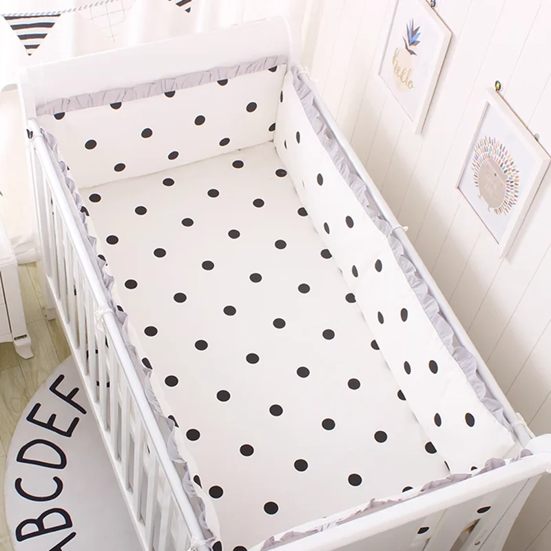 Ropa de cama de algodón para cuna: protector y sábanas suaves - imagen 2