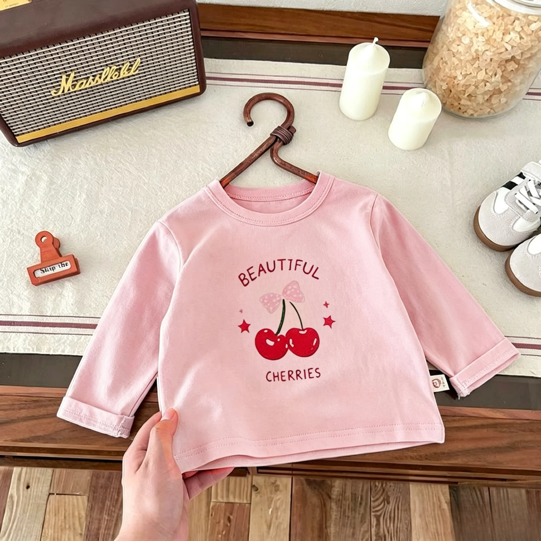 Camiseta manga larga de otoño para bebé y niño, básica - imagen 3