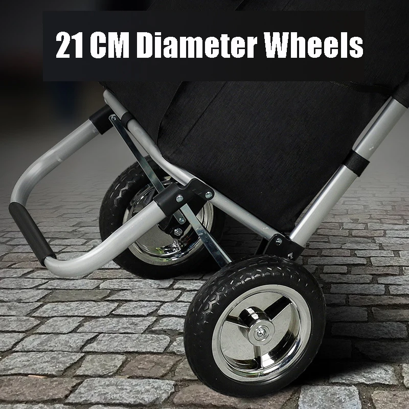 Carrito de bebé plegable con bolsa extraíble y ruedas de 21 cm - imagen 3