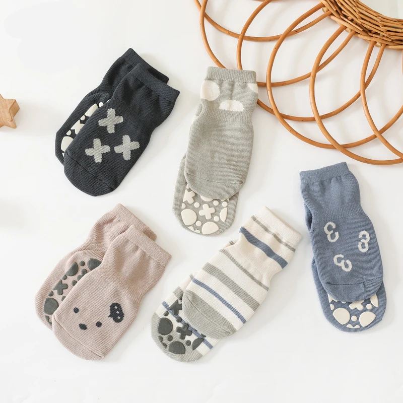 Calcetines antideslizantes de algodón para bebé, invierno y paseo - imagen 3