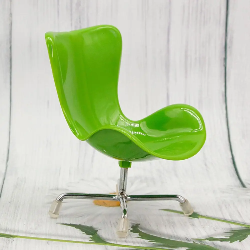 Silla para casa de muñecas en plástico, estilo huevo multicolor - imagen 2