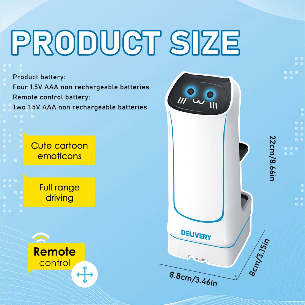 Robot de control remoto de servicio con luces y sonido - imagen 5