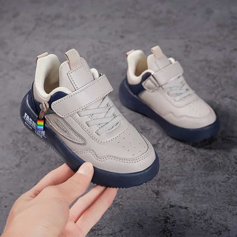 Zapatillas deportivas impermeables de piel sintética para niños - imagen 5