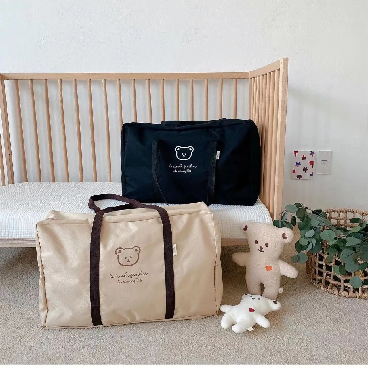 Bolsa organizadora bebé gran capacidad para ropa de cama