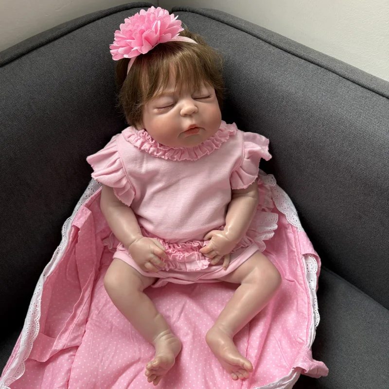 Muñecas reborn realistas para recién nacidos con manta de sueño - imagen 5