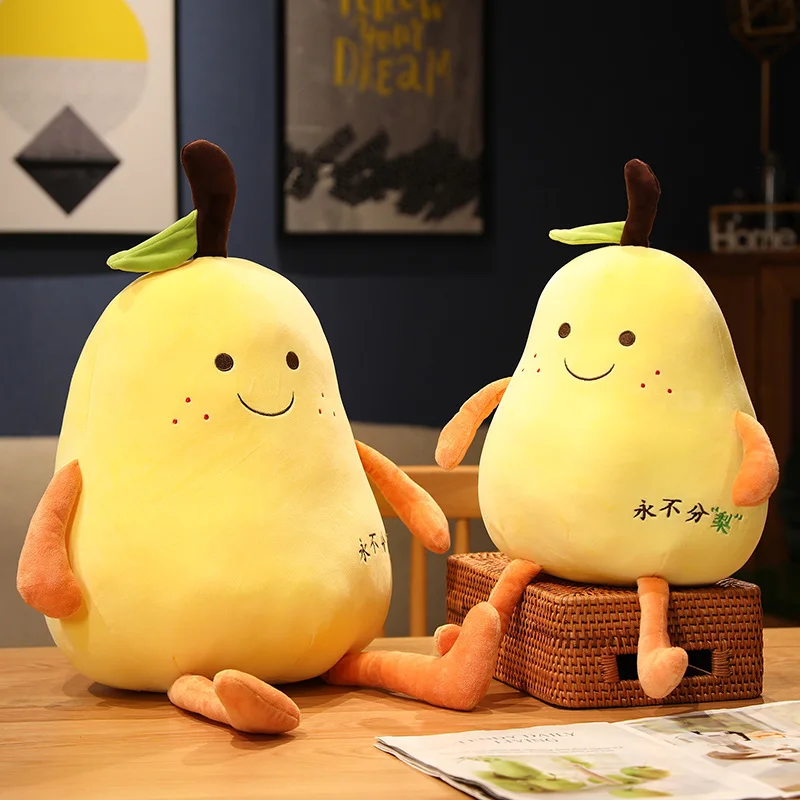Peluche de pera suave con relleno de fruta para regalo - imagen 2