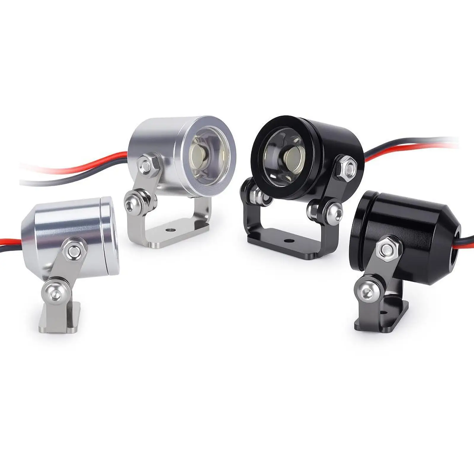 Luces LED coche RC con foco de aluminio para teledirigido - imagen 3