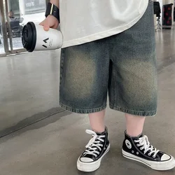 Pantalones cortos verano en mezclilla para niños y niñas