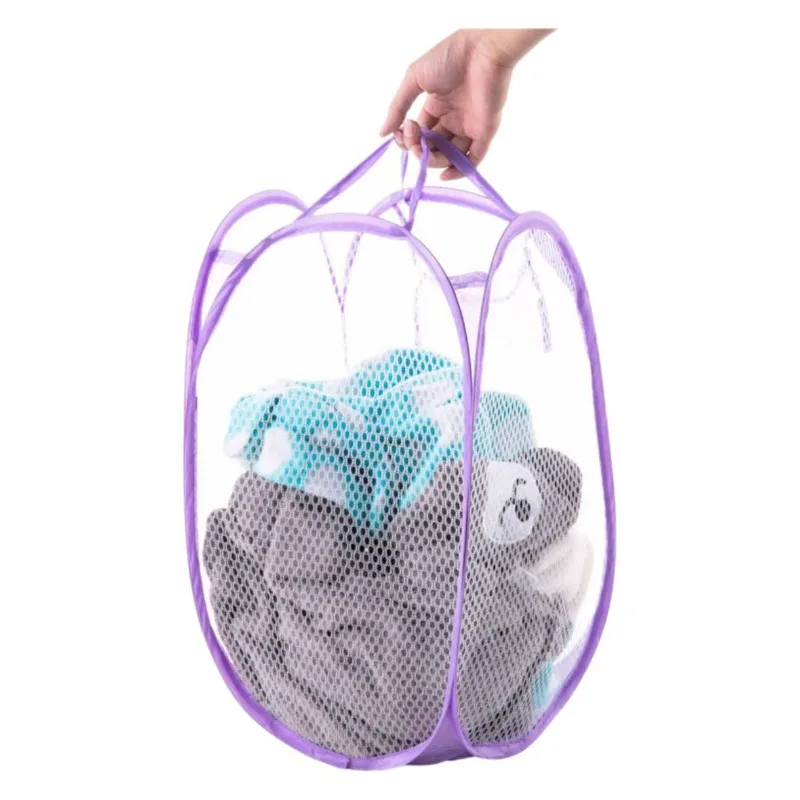 Cesto de ropa sucia plegable para almacenamiento del hogar - imagen 3