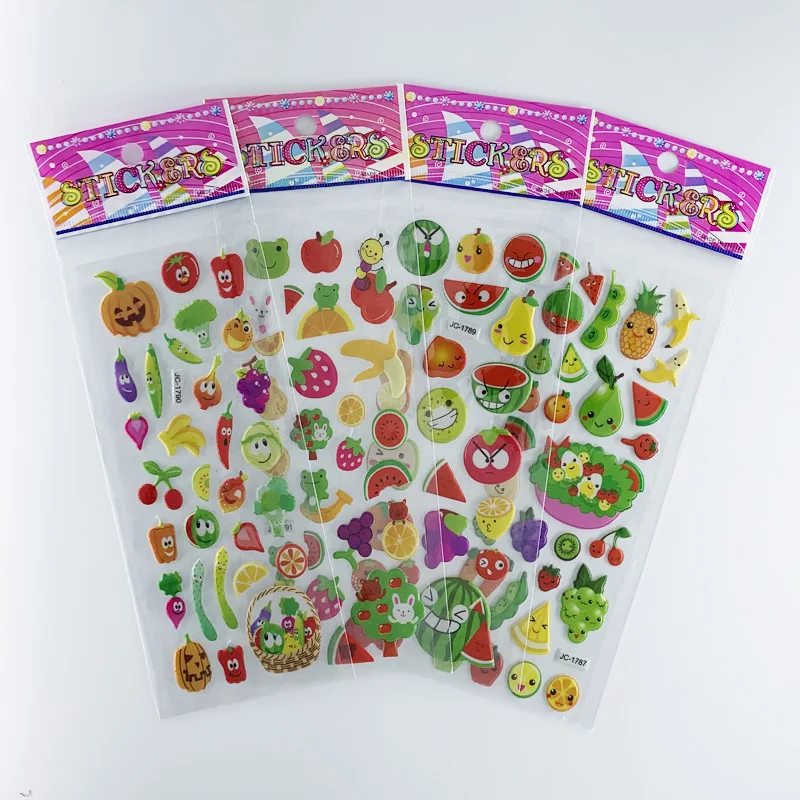 Pegatinas infantiles educativas con motivos de frutas y verduras - imagen 5