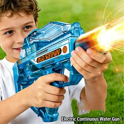 Firelight pistola de agua eléctrica de disparo continuo con luz