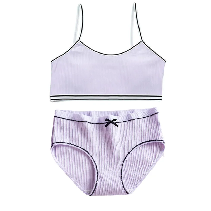 Conjunto sujetador y bragueta de algodón para niña adolescente - imagen 5