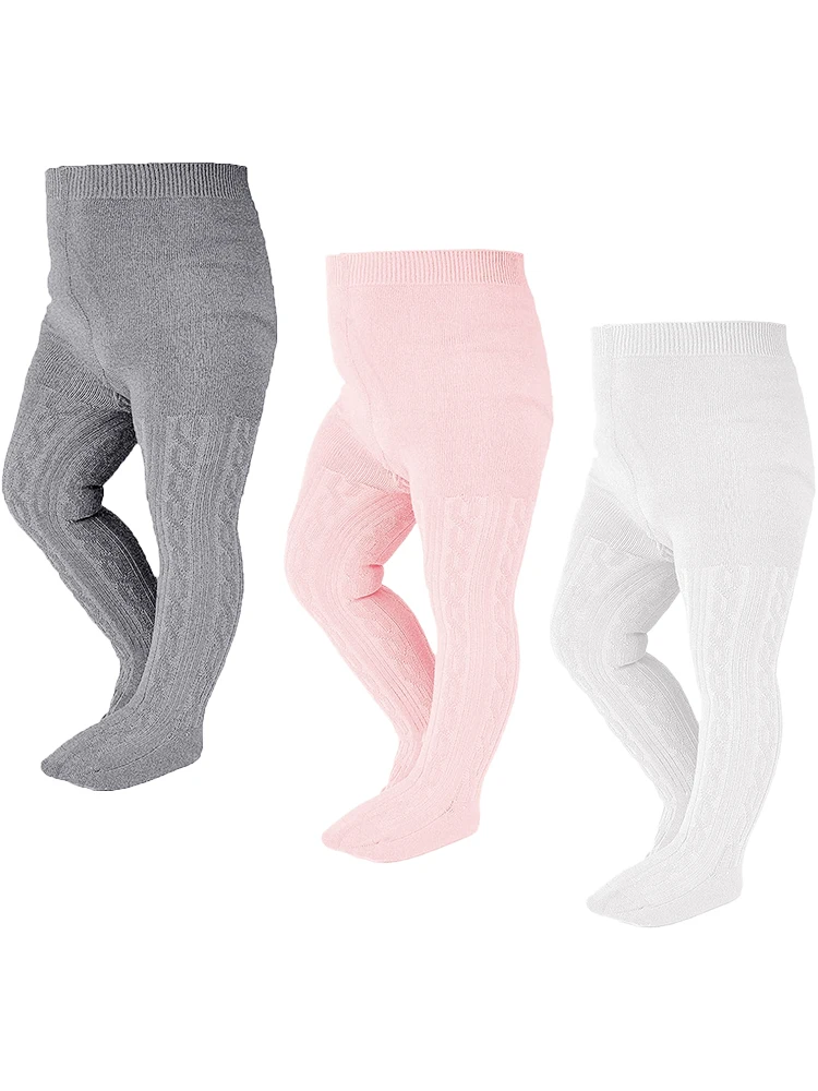 Medias de algodón suave para bebé en pack de 3 unidades