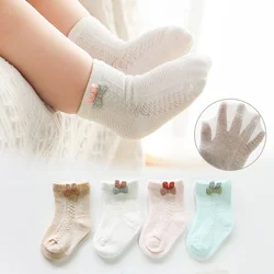 Calcetines de malla fina para recién nacido – suaves de algodón