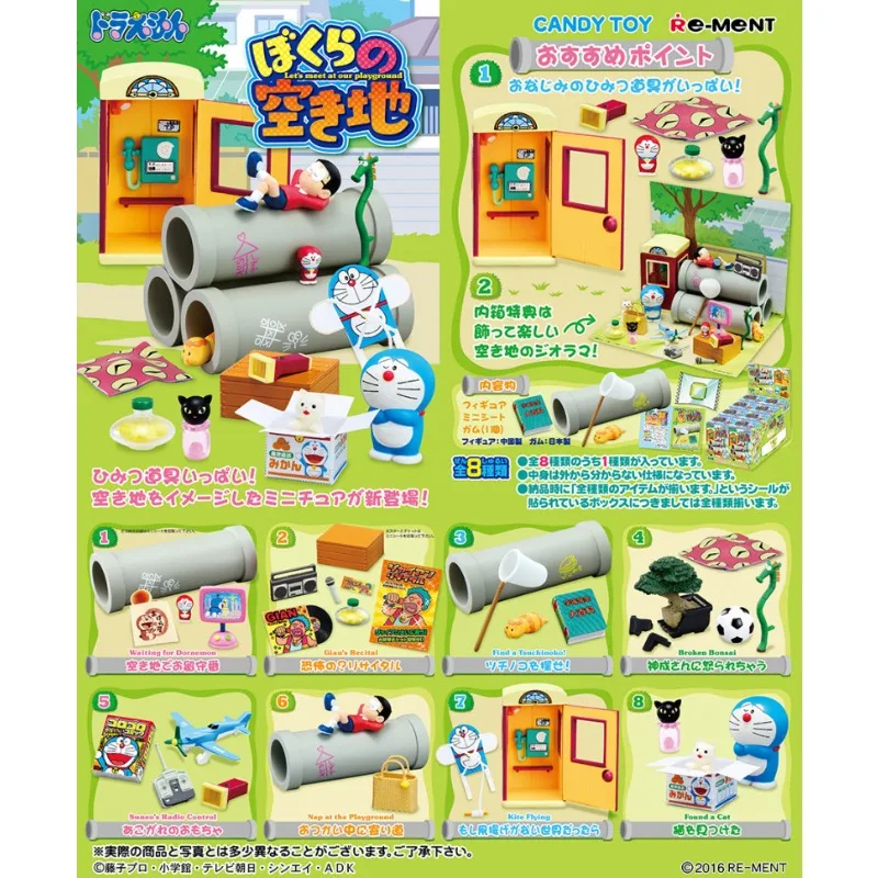 Figura miniatura Doraemon colección, juguete sorpresa caja ciega