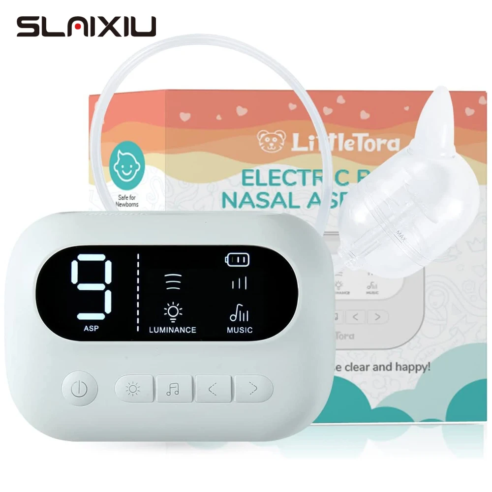 Aspirador nasal eléctrico para bebé con luz y música - imagen 4