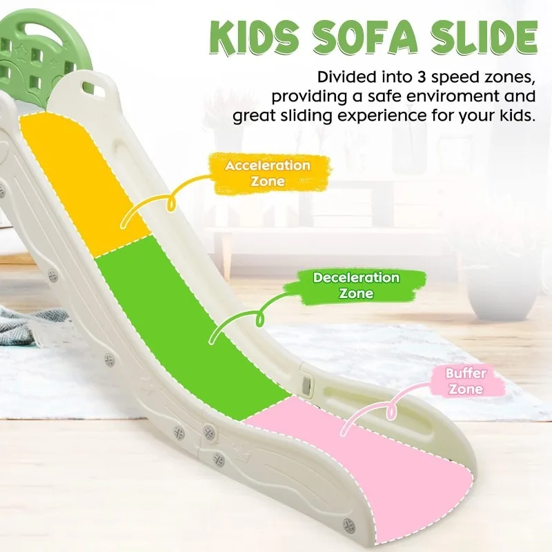 Tobogán infantil de interior ajustable para sofá y cama - imagen 5