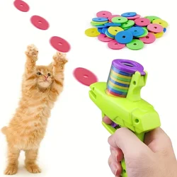 Juguetes para mascotas: disco espuma reutilizable y pistola interactiva