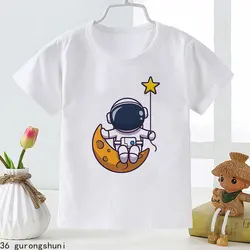 Camiseta espacial divertida para niño de 2 a 12 años – Estampado moderno