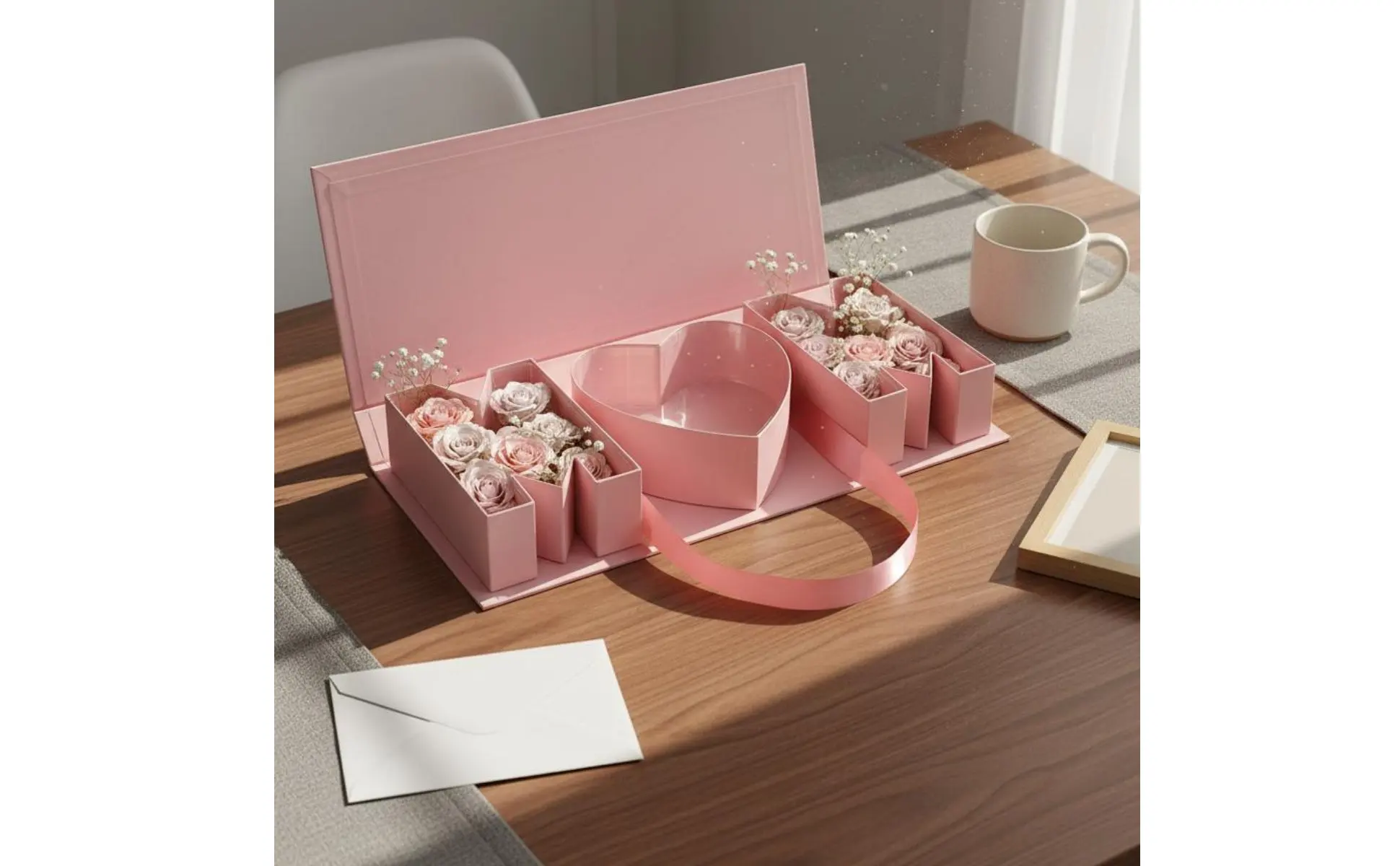 Interior con contenedor con forma de MOM