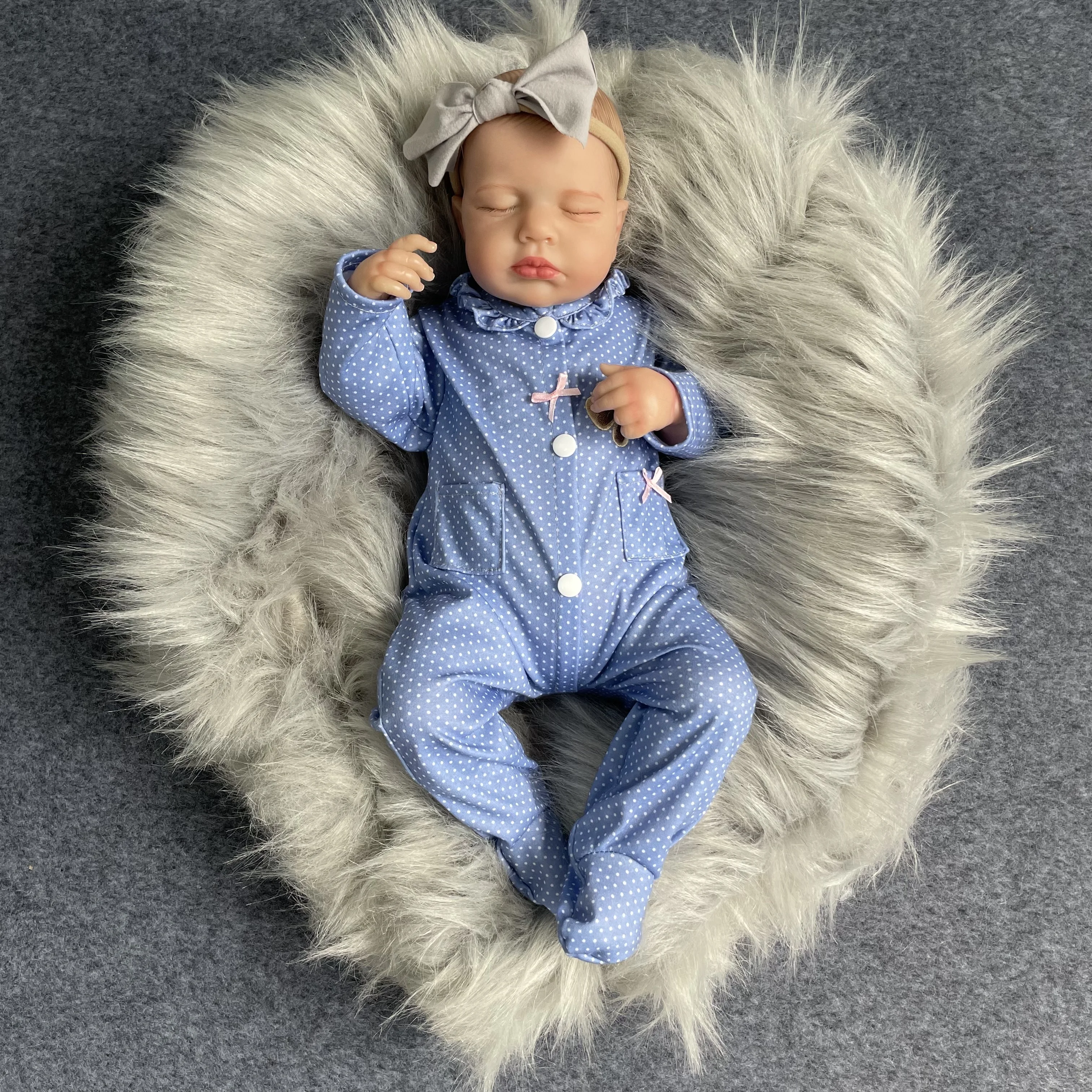 Muñeca bebé reborn recién nacido 3D realista, cuerpo tela y vinilo - imagen 3