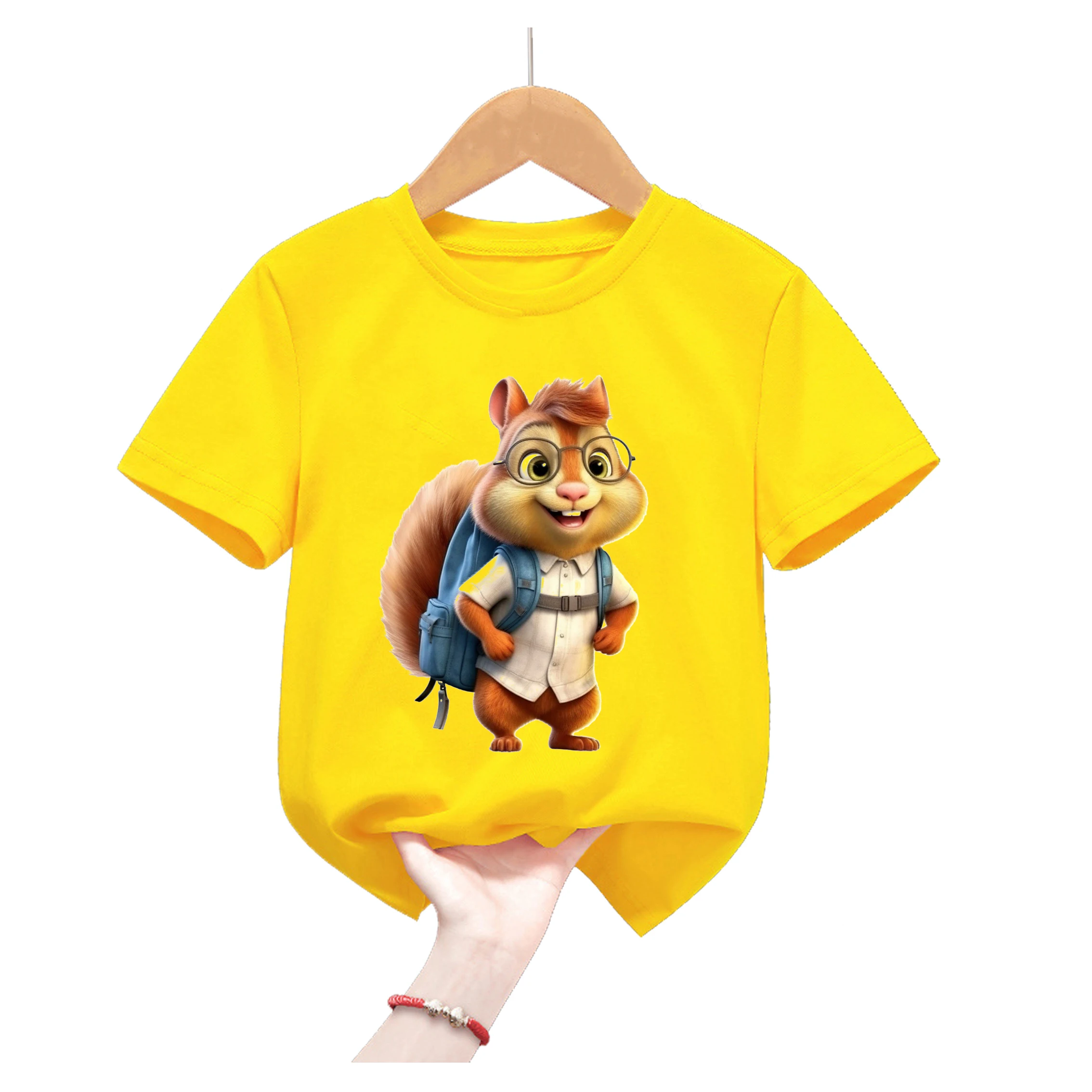 Camiseta amarilla manga corta estampado verano niños - imagen 4