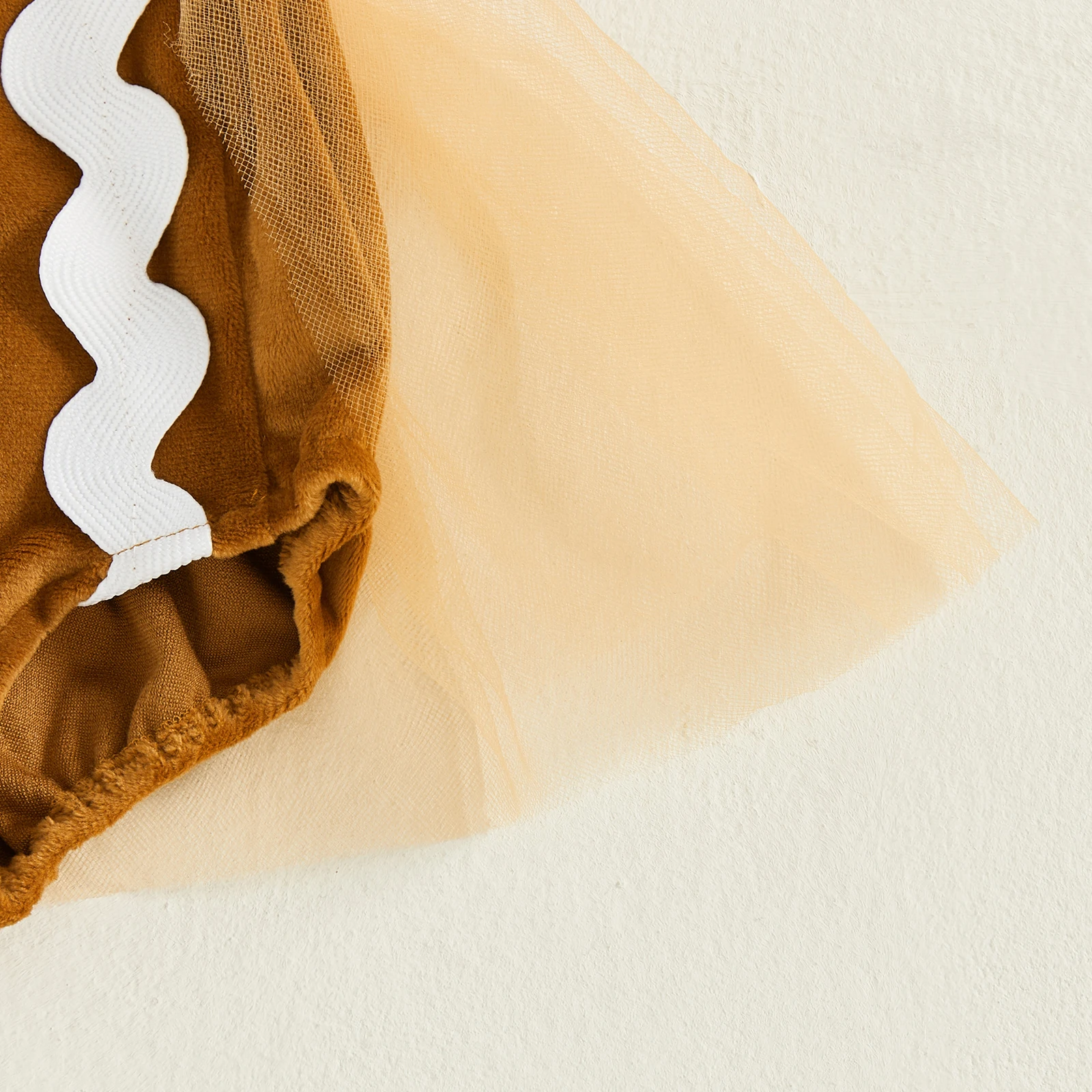 VISgogo Conjunto Navidad niña hombre de jengibre manga voladora diadema - imagen 5