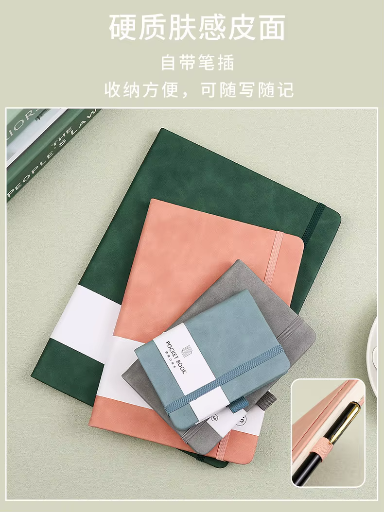 Mini cuaderno portátil A6/A7 con páginas firmes