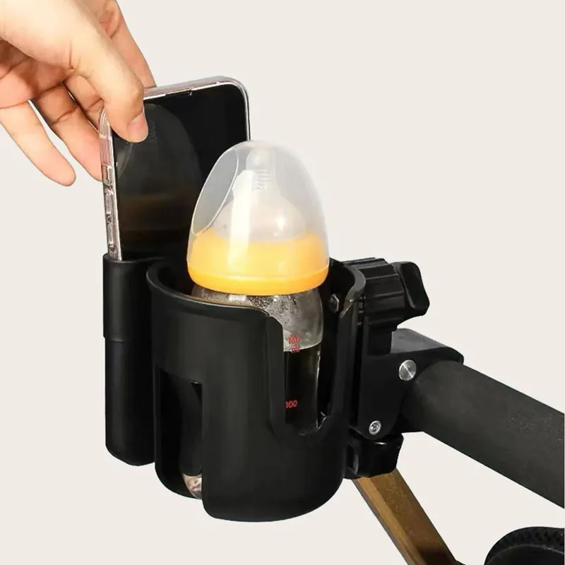 Soporte universal para biberón y teléfono en carrito giratorio - imagen 4