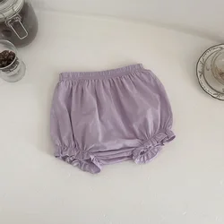 Conjunto recién nacido de algodón con blusa encaje y pantalón