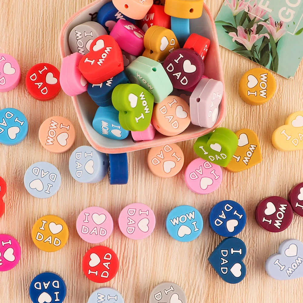 Kovict – Cuentas corazón silicona para collar personalizado DIY - imagen 4