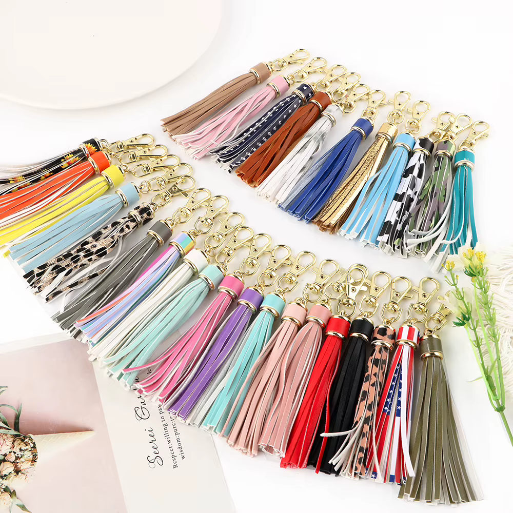 Borlas de cuero decorativas para mochila infantil - imagen 3