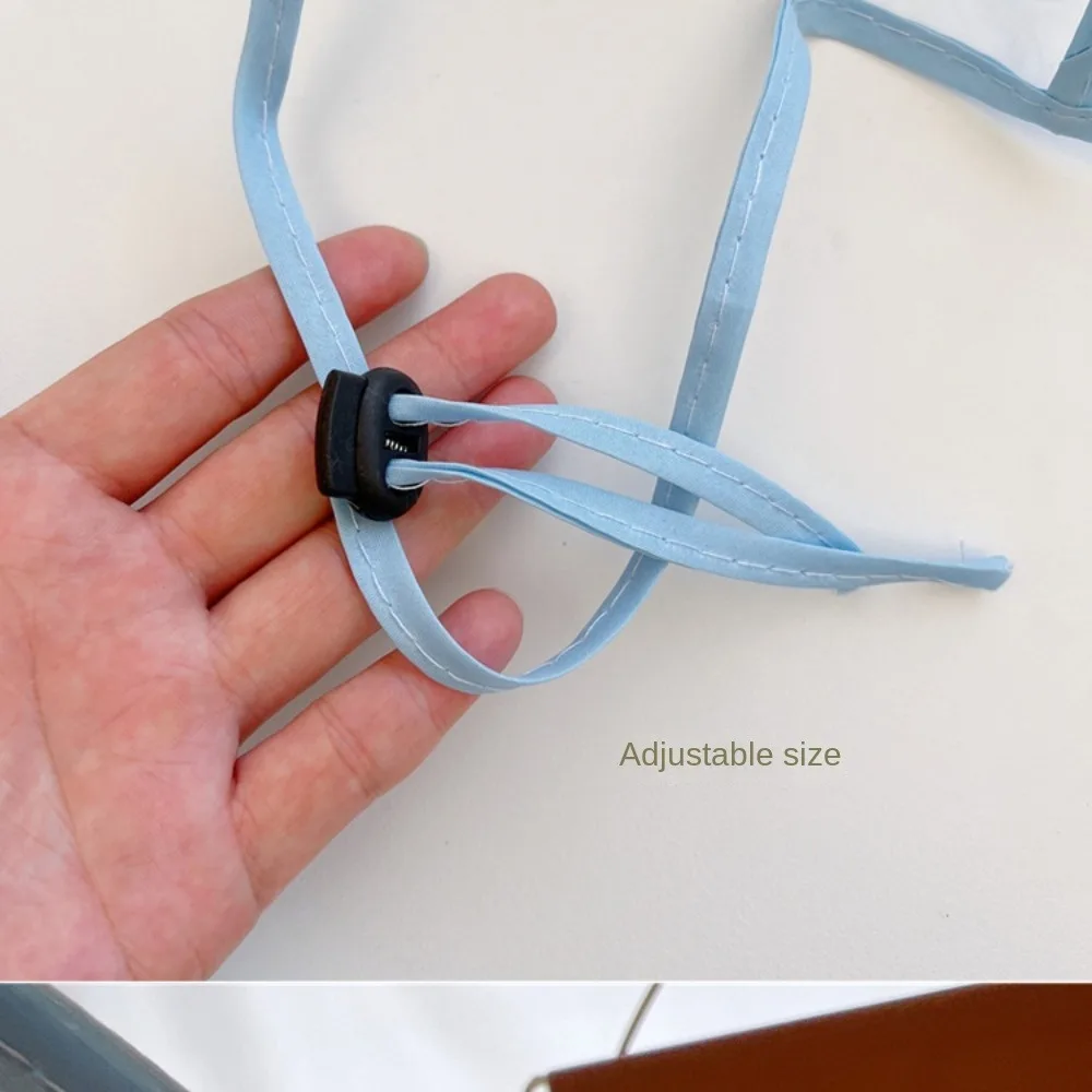 Gorro antiescupir ajustable transpirable para bebé con mascarilla - imagen 3