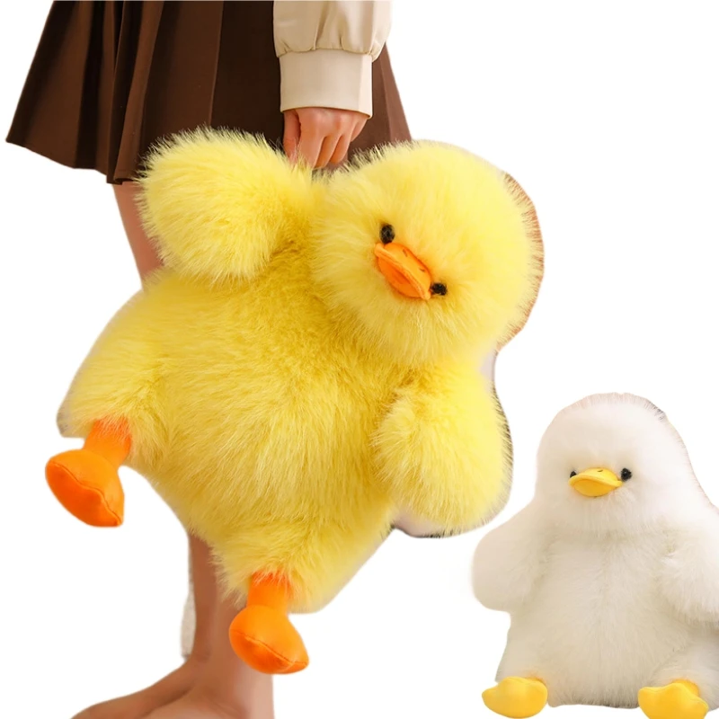 Pato de peluche amarillo suave para niños - imagen 3