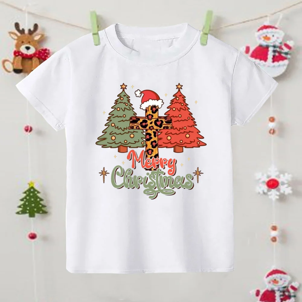 Camiseta navideña para niño con estampado festivo y tejido cómodo - imagen 5