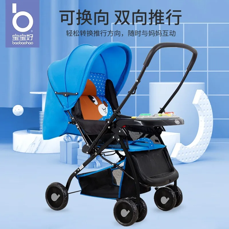 Cochecito plegable reversible multifunción para bebé