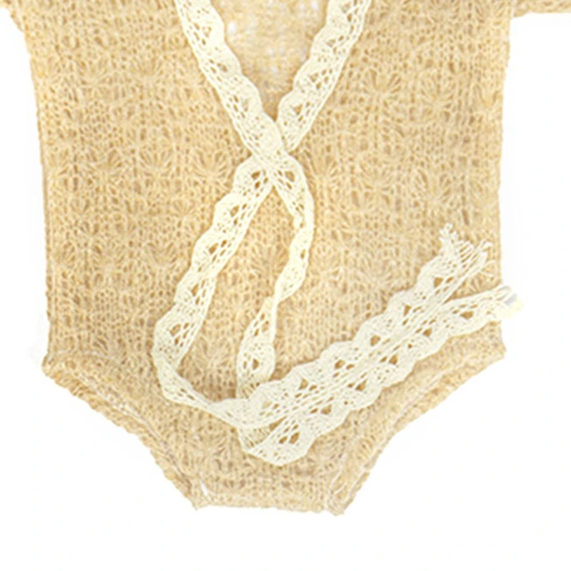 Conjunto mohair bebé recién nacido – Vestido y pelele suaves - imagen 2
